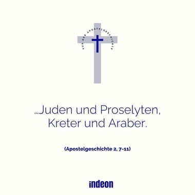 …Juden und Proselyten, Kreter und Araber.