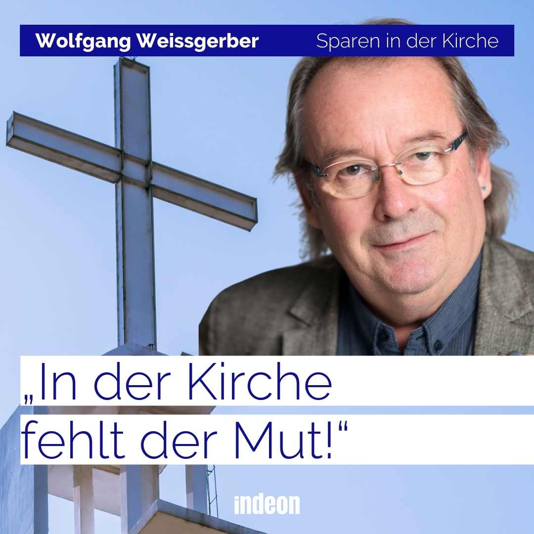 Foto von Wolfgang mit dem Zitat „In der Kirche fehlt der Mut“