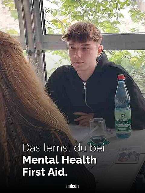 Max ist jetzt zertifizierter Ersthelfer für psychische Gesundheit