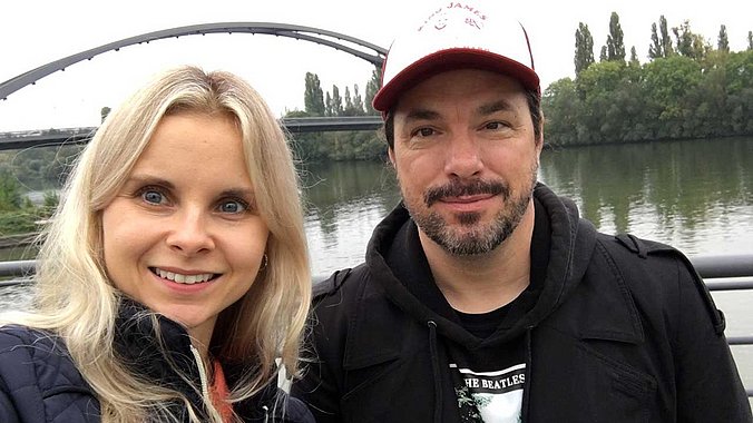 Selfie mit Carina Dobra und Dada Peng. 