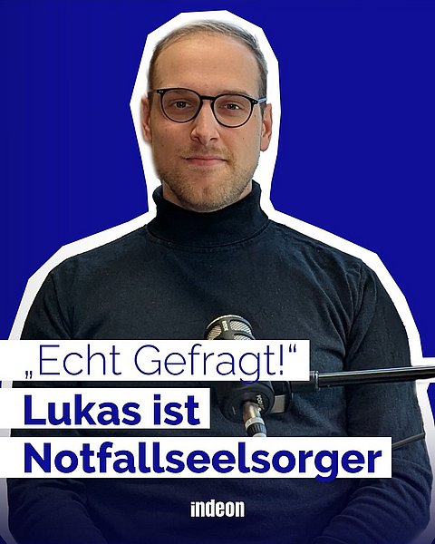 Notfallseelsorger Lukas war bei Lotte im Podcast