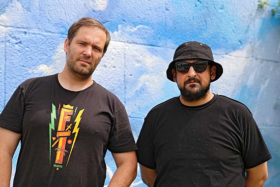 Frankfurter Streetartist Justus Becker und Oğuz Sen