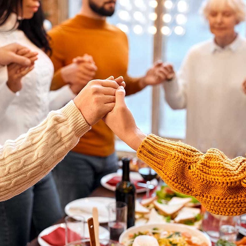 Beten vor dem gemeinsamen Essen