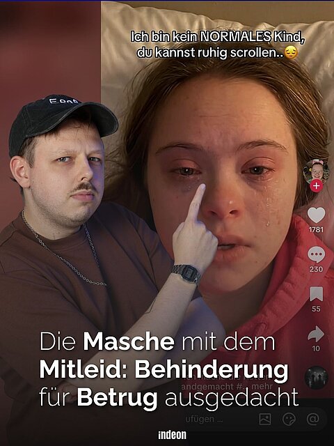 Die Masche mit dem Mitleid: Behinderung für Betrug ausgedacht 