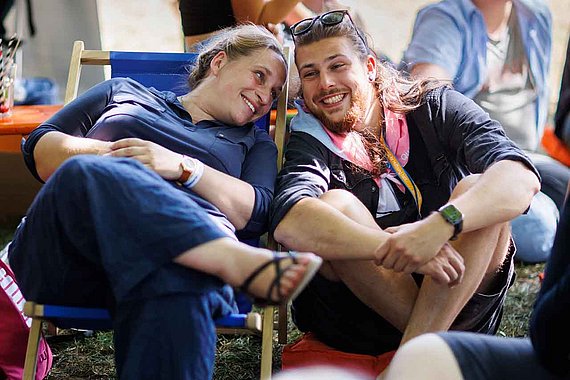 Chillen im Liegestuhl