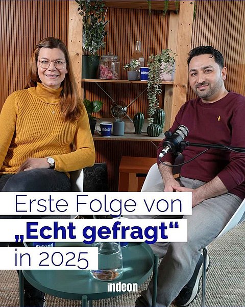 Erste Folge von „Echt gefragt“ - dem Talk mit Lotte. Zu Gast ist Parwiz Rahimi