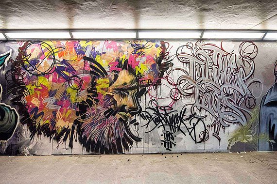 Graffito von Kai Lippok