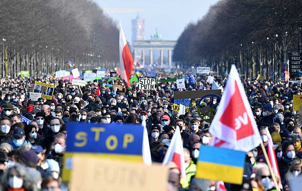 Auf der Berliner Friedens-Demo