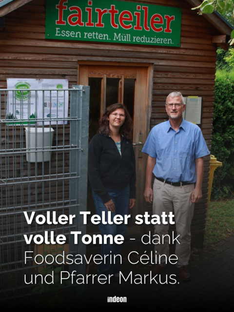 Andere sparen Geld und tun etwas Gutes für die Umwelt - dank Celiné und Pfarrer Markus