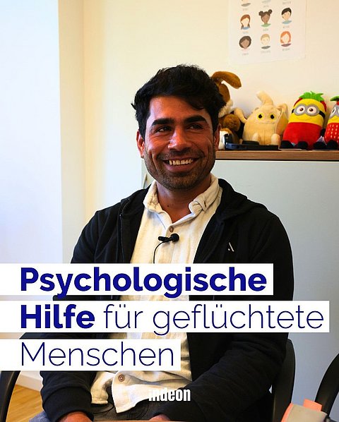 Im Evangelischen Zentrum Am Weißen Stein in Frankfurt bekommen Geflüchtete wie Jamshid Qadiri psychologische Hilfe.