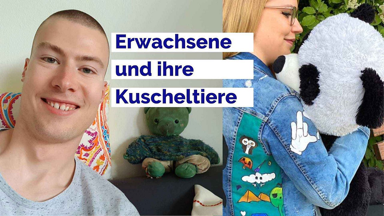 Erwachsene und ihre Kuscheltiere