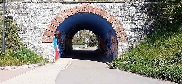 Eingang vom Tunnel am kühlen Grund in Friedberg