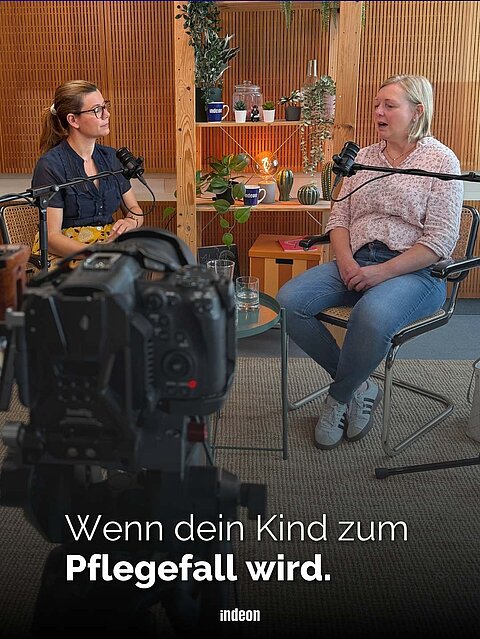 Echt gefragt-Aufnahme im Studio: Lotte Mattes im Talk mit Stefanie Schuchmann