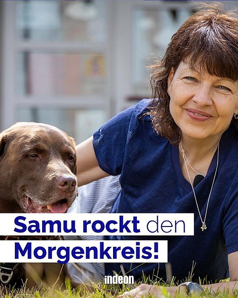 Ein Hund in der Kita: Samu rockt den Morgenkreis!