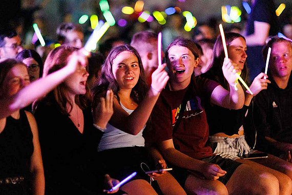 Lichter auf dem Jugendkirchentag