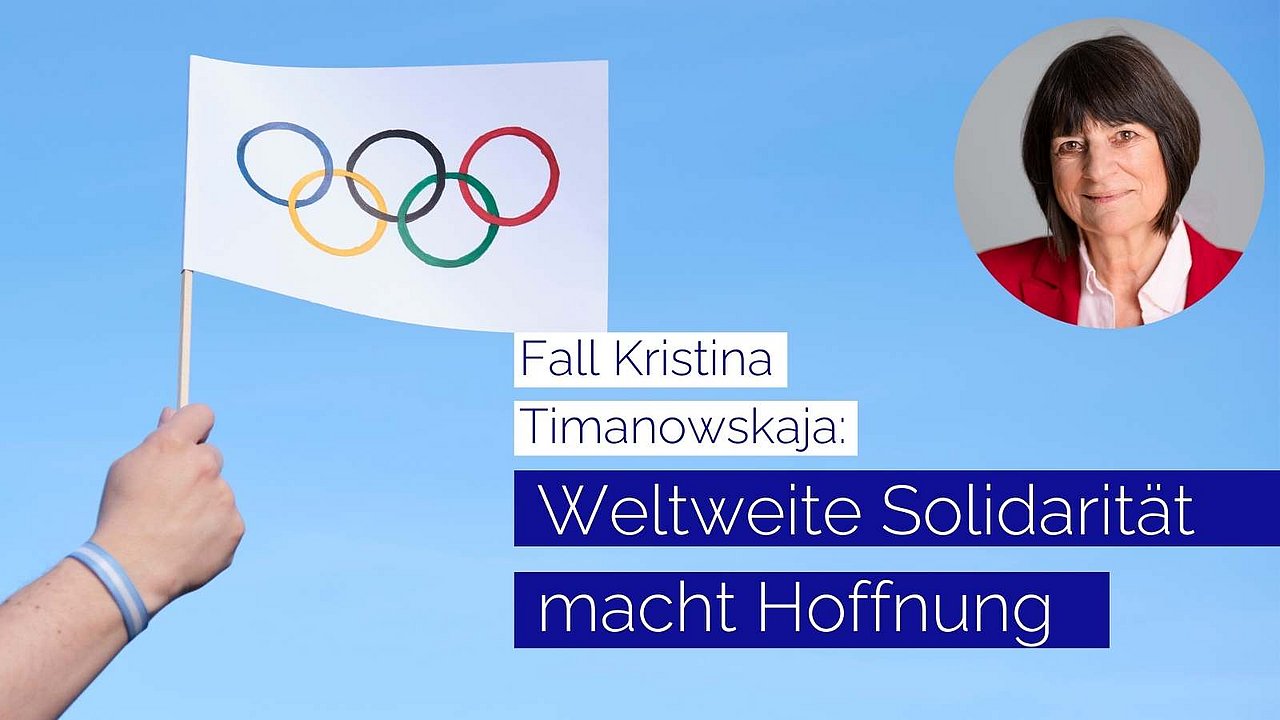 Zitat: Weltweite Solidarität mit der belarussischen Olympionikin macht Hoffnung