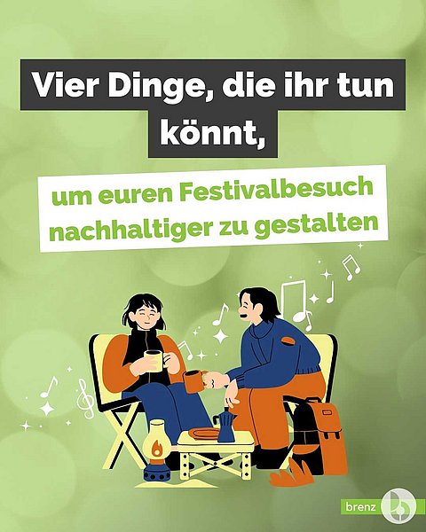 Vier Dinge für nachhaltig auf Festivals