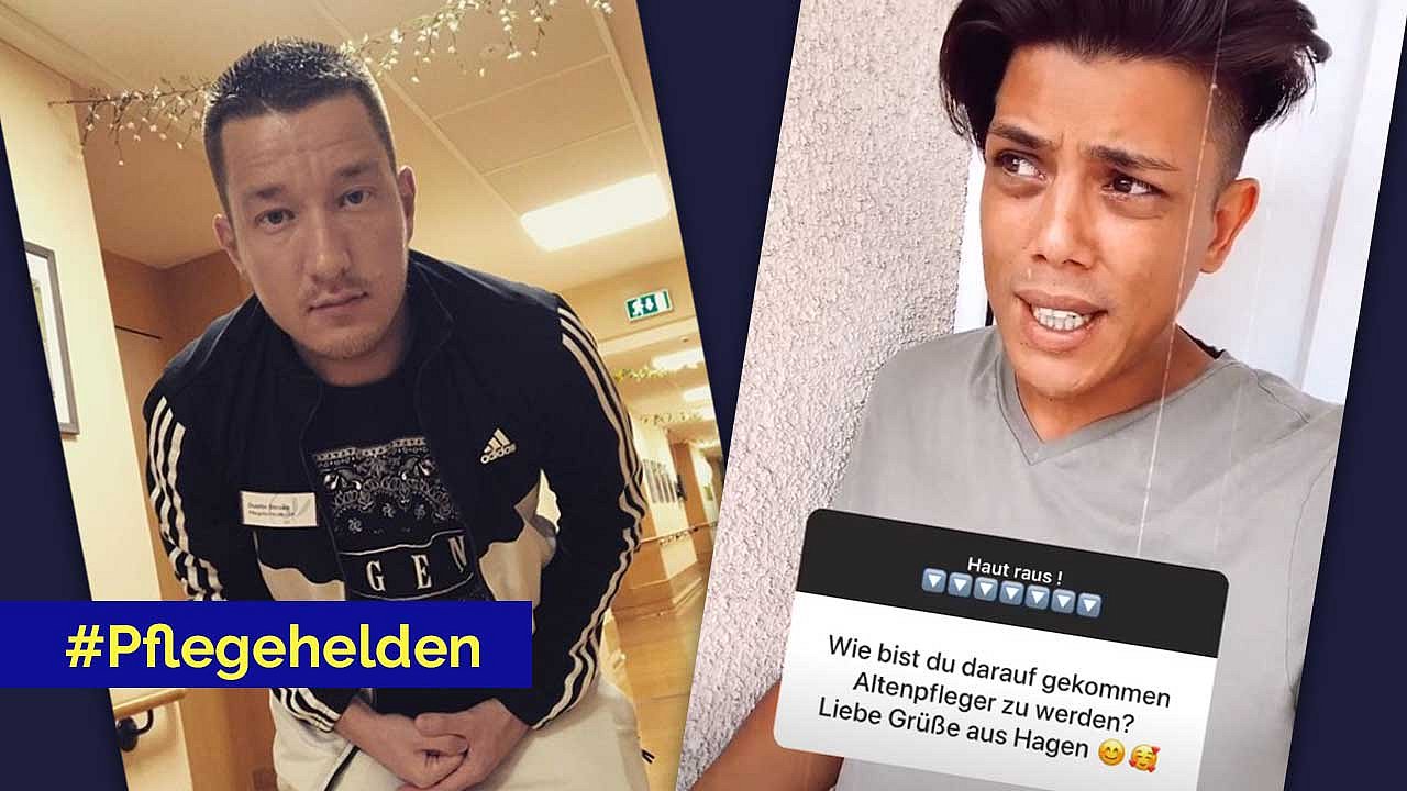 Dena und Jimmyboy machen auf Instagram Werbung für die Pflege