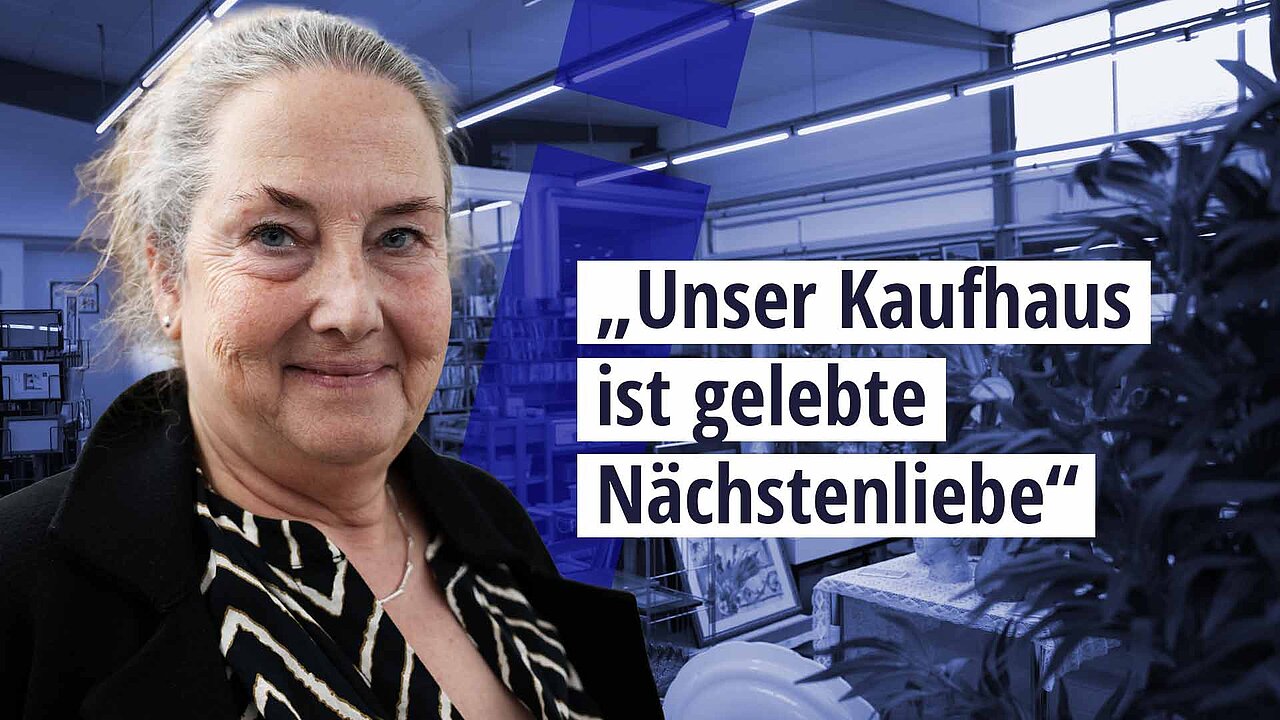 Sozialkaufhaus Tisch und Teller in Flörsheim, Leiterin Heike Rosa sagt: "Unser Kaufhaus ist geliebte Nächstenliebe"