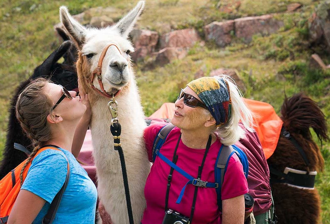 Lama-Wanderung