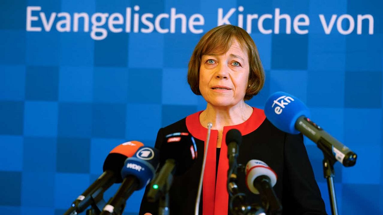 Pressekonferenz vom Rücktritt von Annette Kurschus