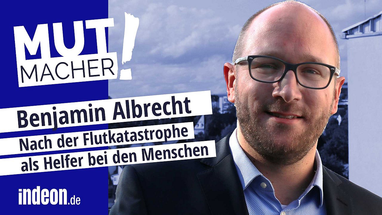 Mutmacher Benjamin Albrecht vom DRK