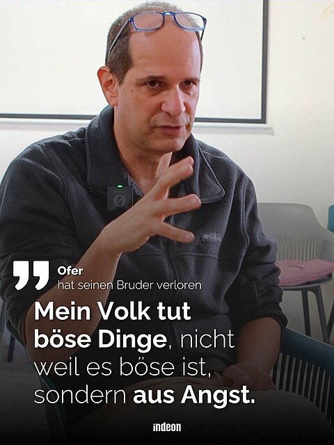 Israeli Oder - Zitat: Mein Volk tut  böse Dinge, nicht  weil es böse ist, sondern aus Angst.