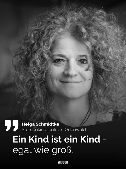Helga Schmidtke vom Sternenkindzentrum Odenwald sagt: Ein Kind ist ein Kind, egal wie groß es ist