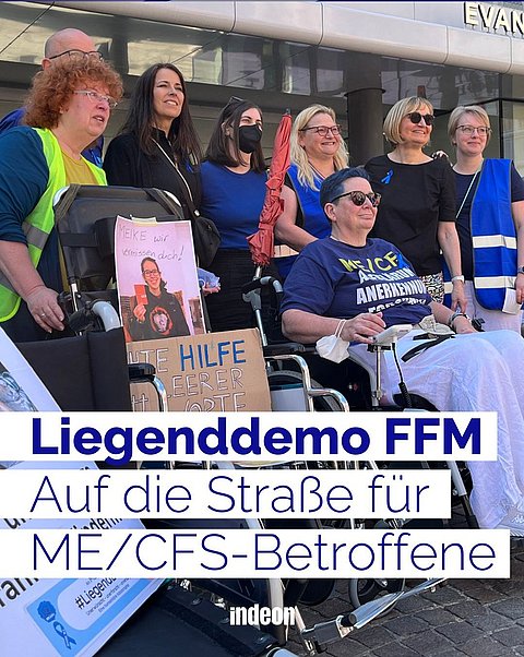 Liegenddemo in Frankfurt