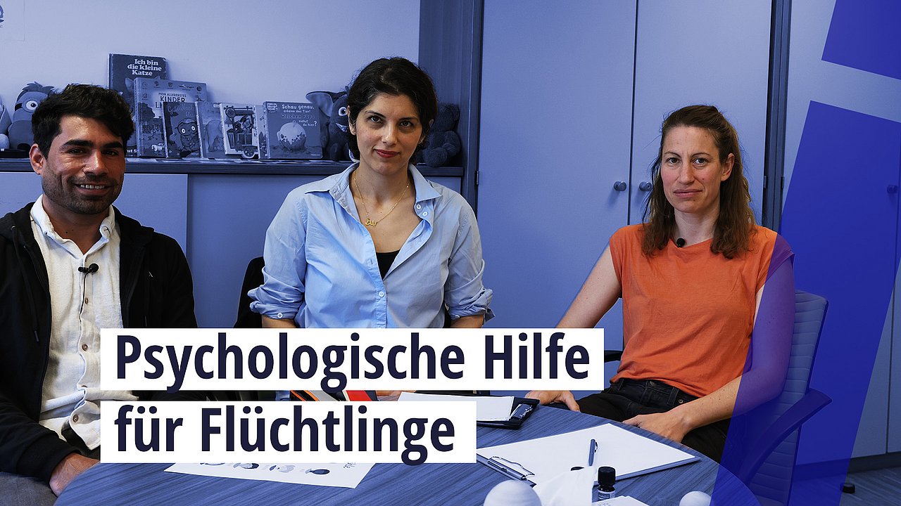 Im Evangelischen Zentrum Am Weißen Stein in Frankfurt bekommen Geflüchtete wie Jamshid Qadiri psychologische Hilfe.