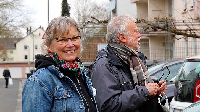 Die (fast) ständigen Vertreter in der Werkstattkirche: Bärbel Weigand und Christoph Geist  