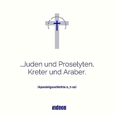 …Juden und Proselyten, Kreter und Araber.