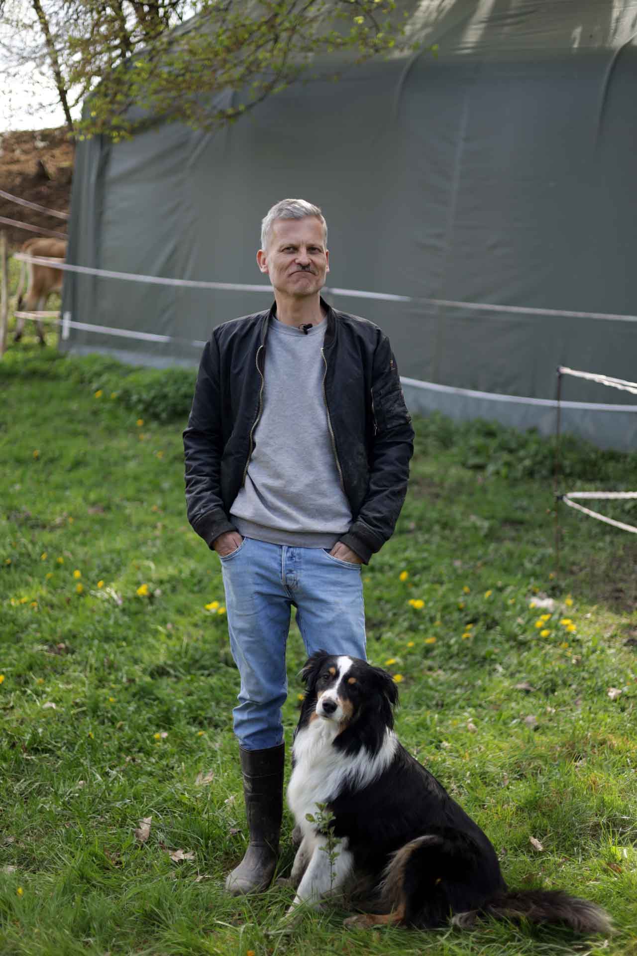 Joar Berge und sein Hund