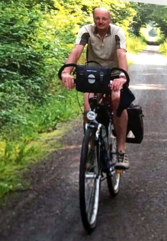 Reinhold unterwegs mit dem Fahrrad