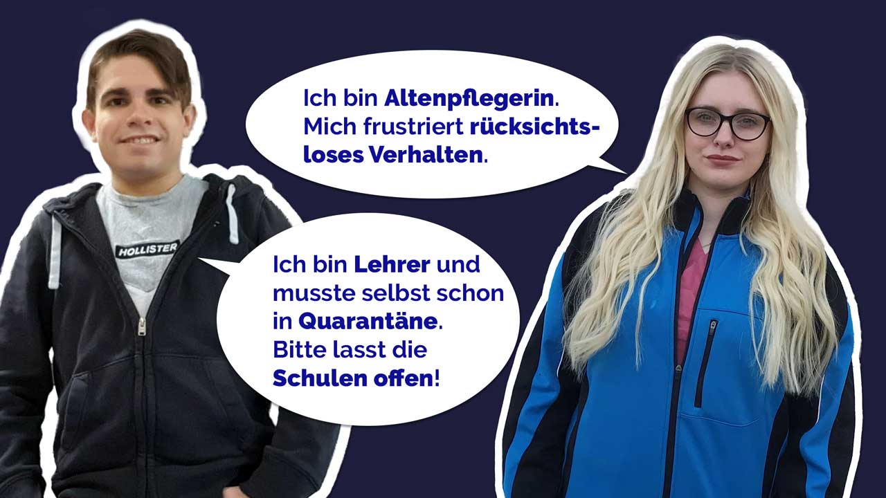 Tobias ist Lehrer und Jacqueline Altenpflegerin