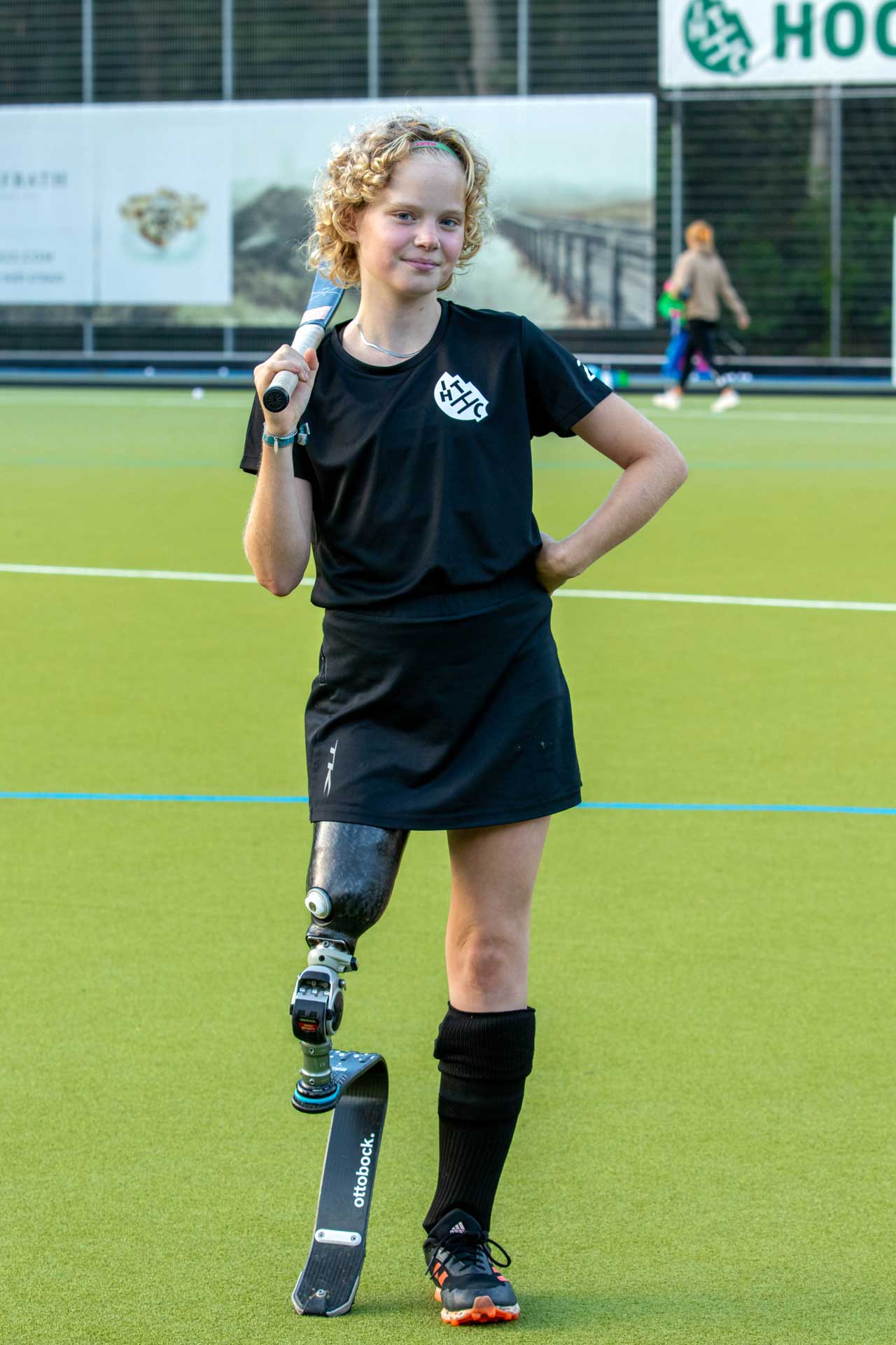 Annie Wein auf dem Hockeyplatz