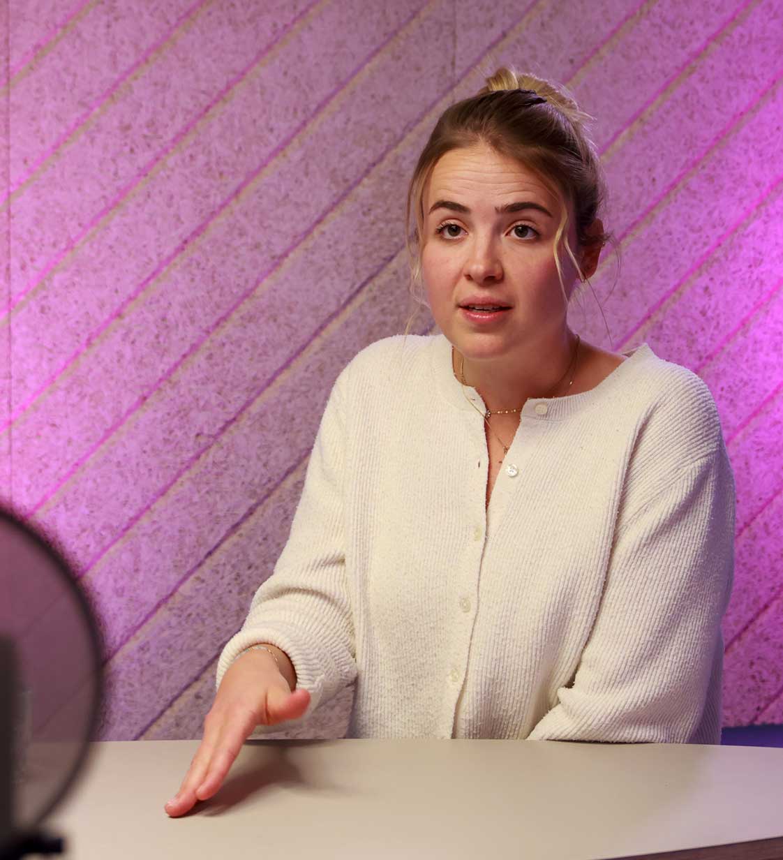 Gianna Wemmer beim Podcast HOFFNUNGSMENSCH
