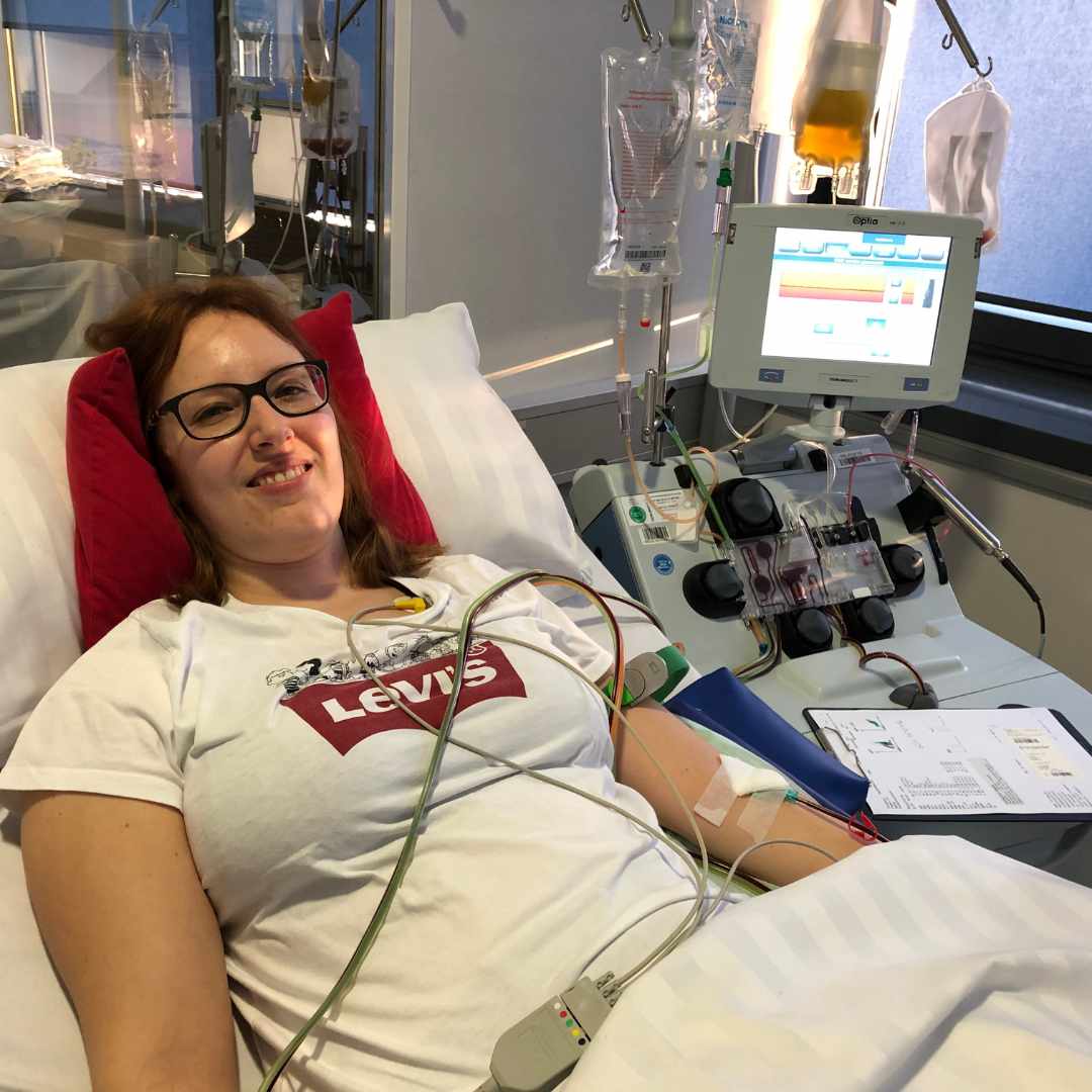 Hanna Rinker bei der Stammzellenspende
