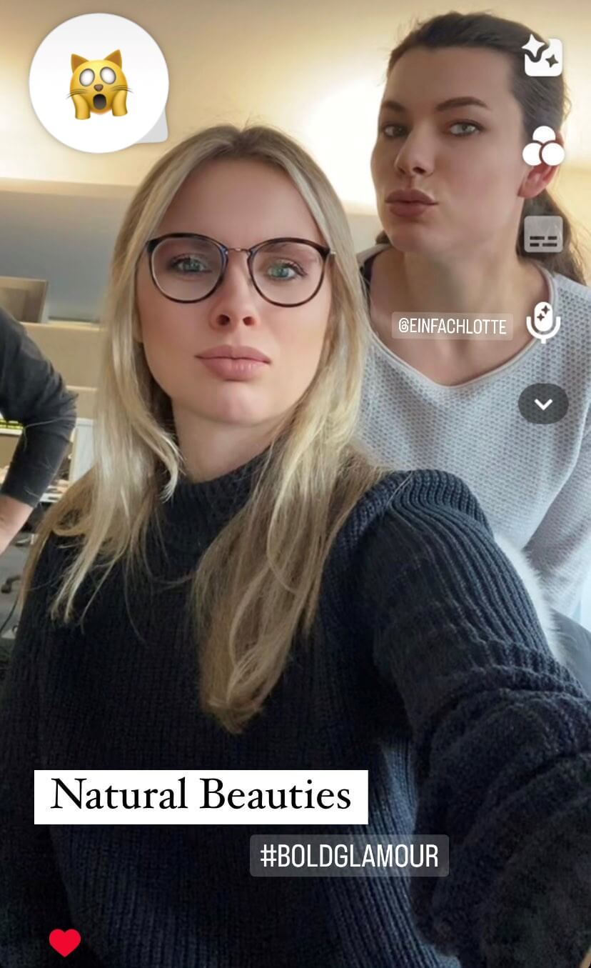 Carina und Lotte mit Beautyfilter