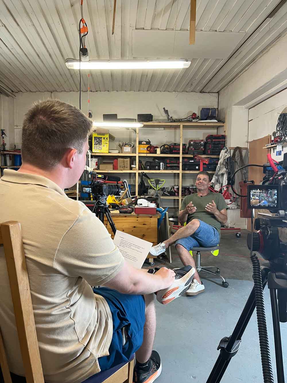 Interview in Ferhards Werkstatt