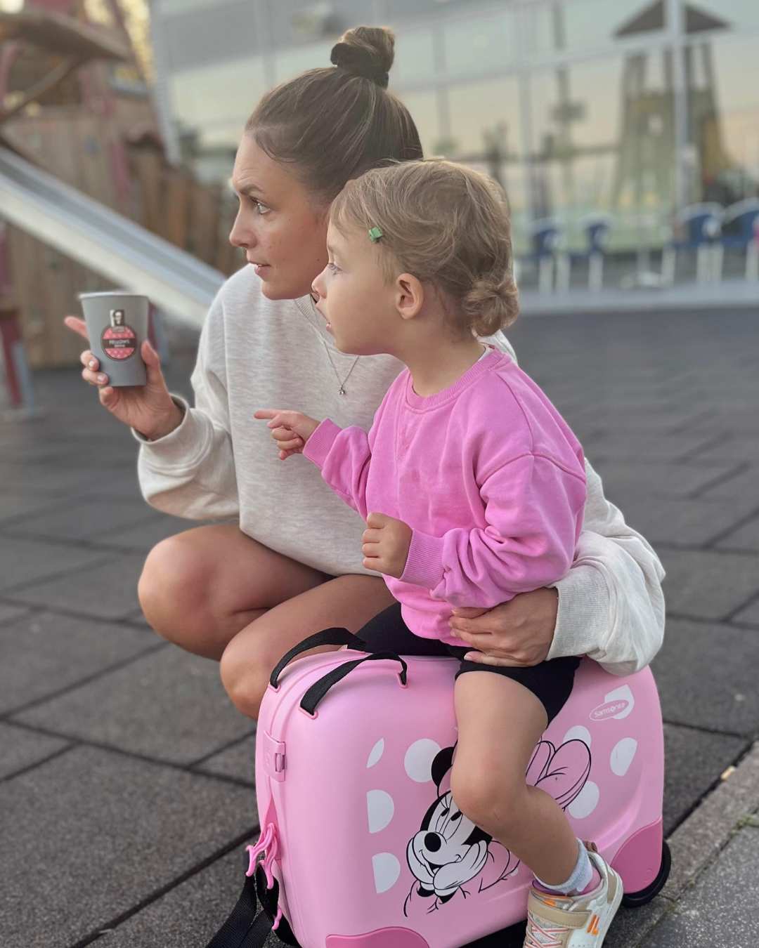 Kim mit ihrer Tochter Mia