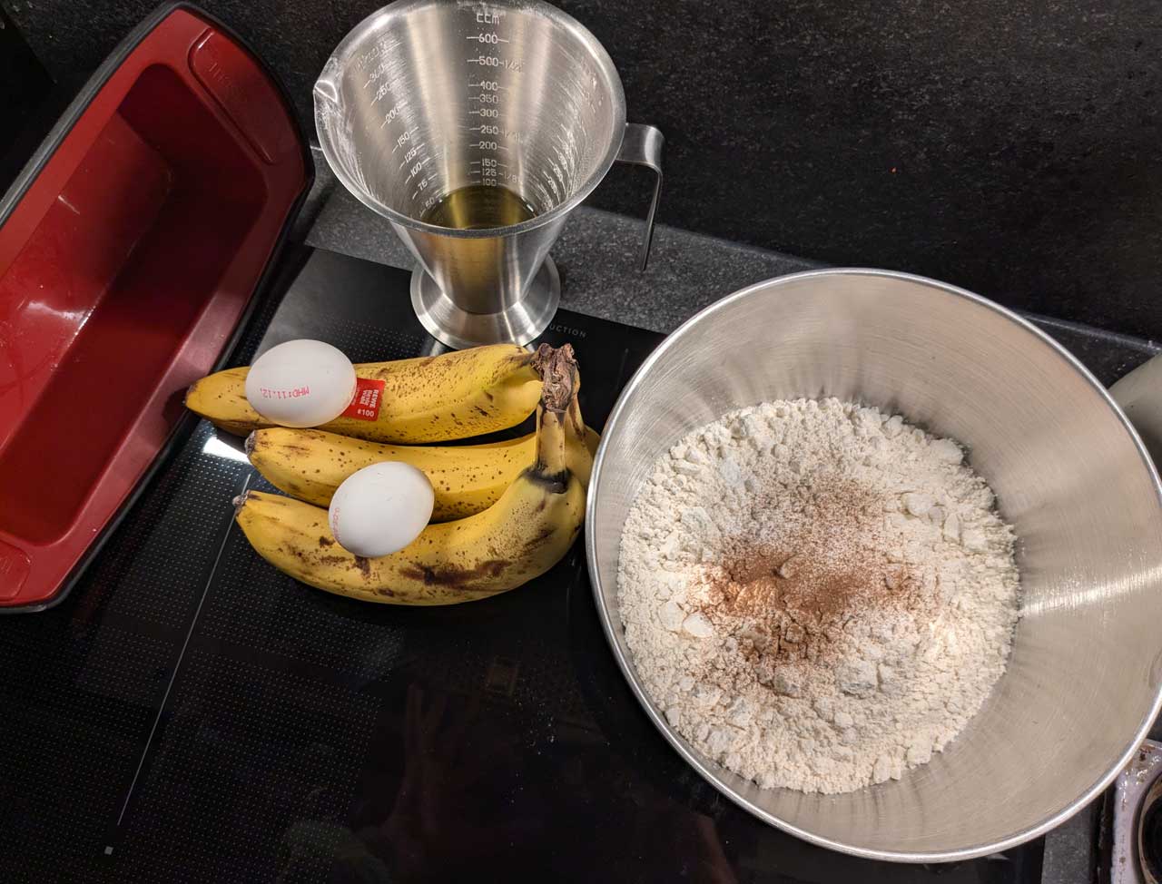 Bananen, Eier und Mehl