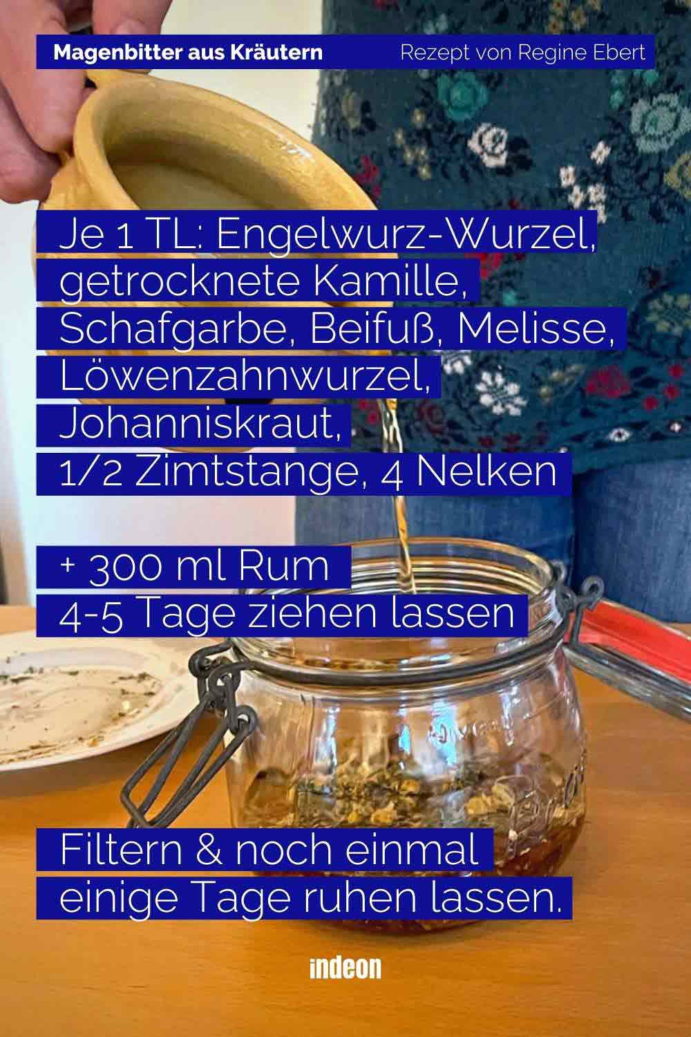 DIY: Rezept für Magenbitter von indeon.de