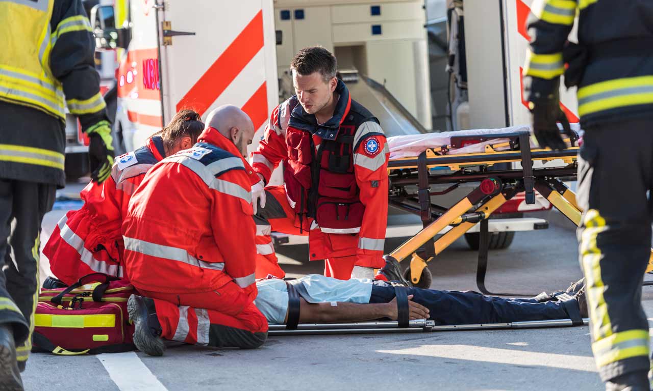 Erste Hilfe bei einem Unfall