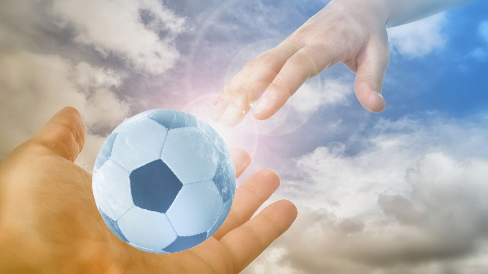 Die Hand Gottes im Fußballspiel