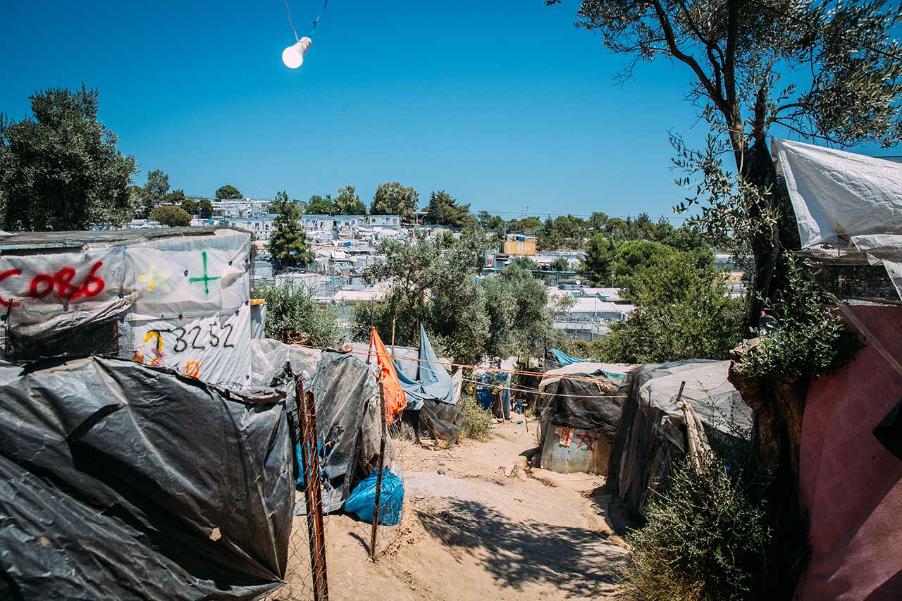 Im Flüchtlingslager in Lesbos