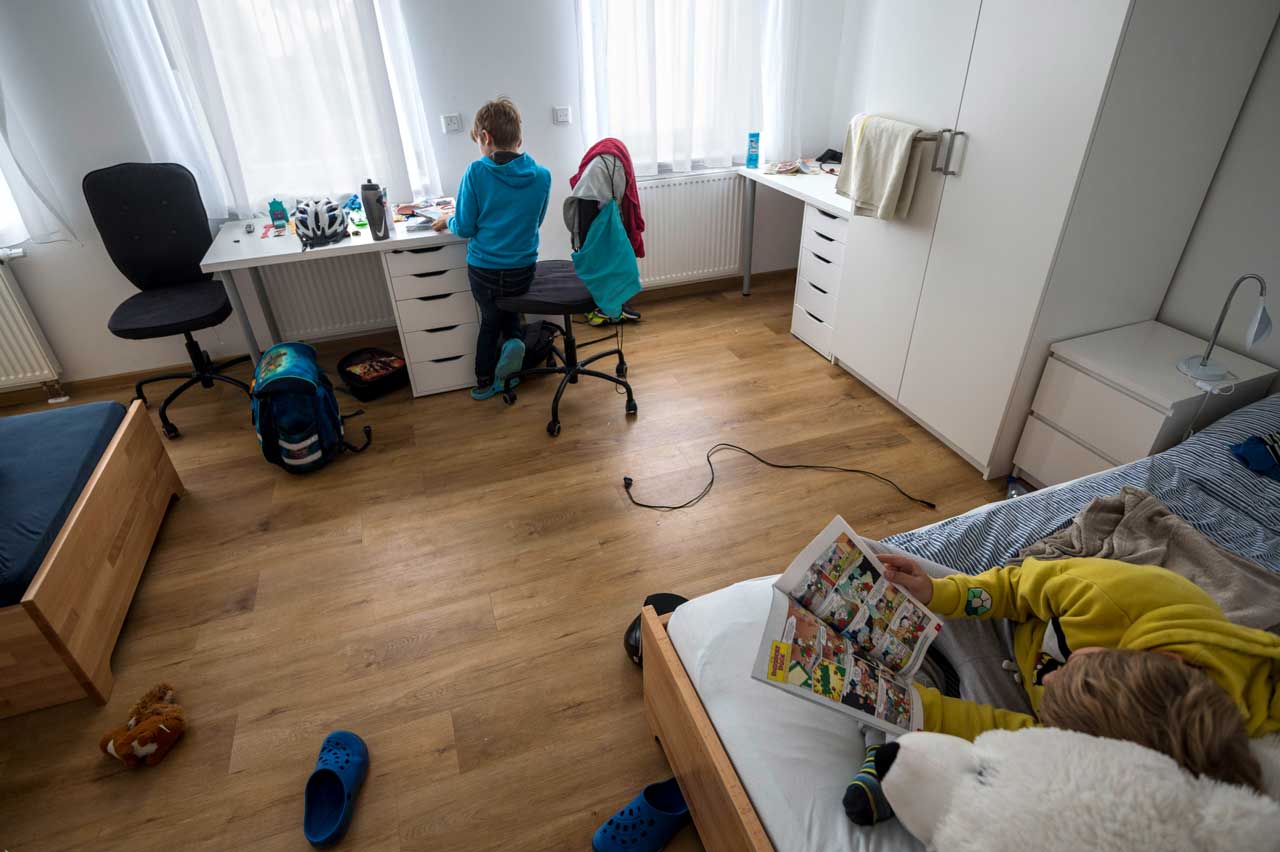 Ein Kinderzimmer im Geschwisterhaus in Darmstadt