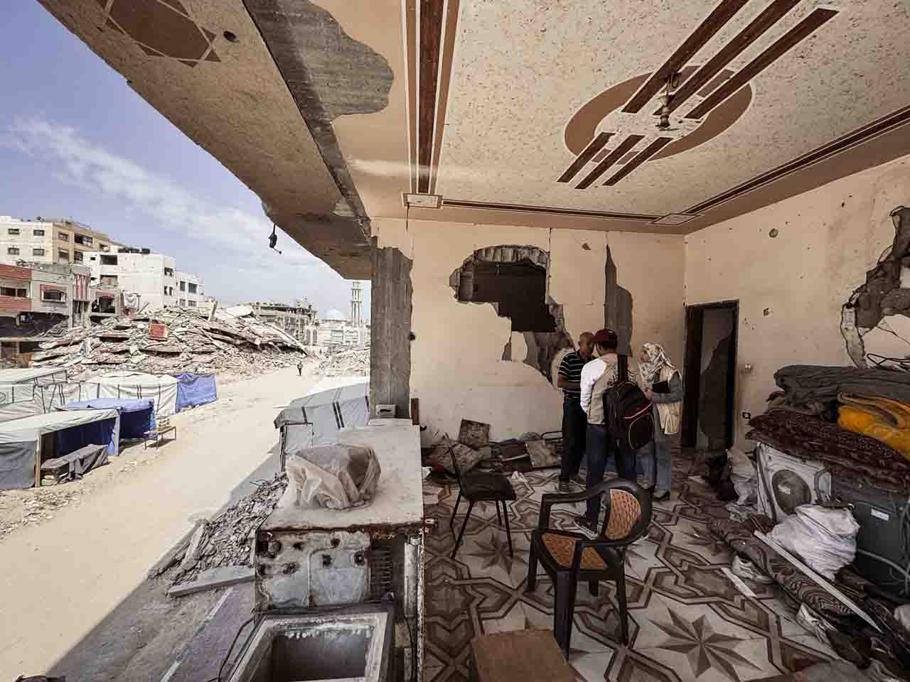 Wohnung im Gazastreifen ohne Fensterfront