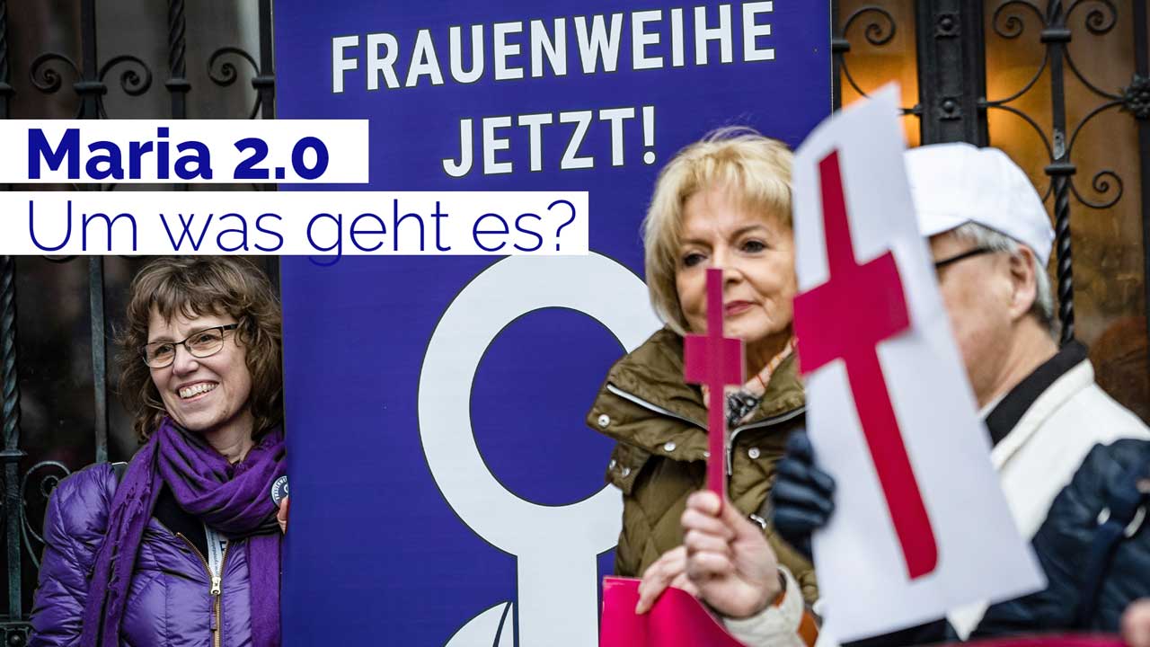 Demonstration der Frauenbewegung Maria 2.0