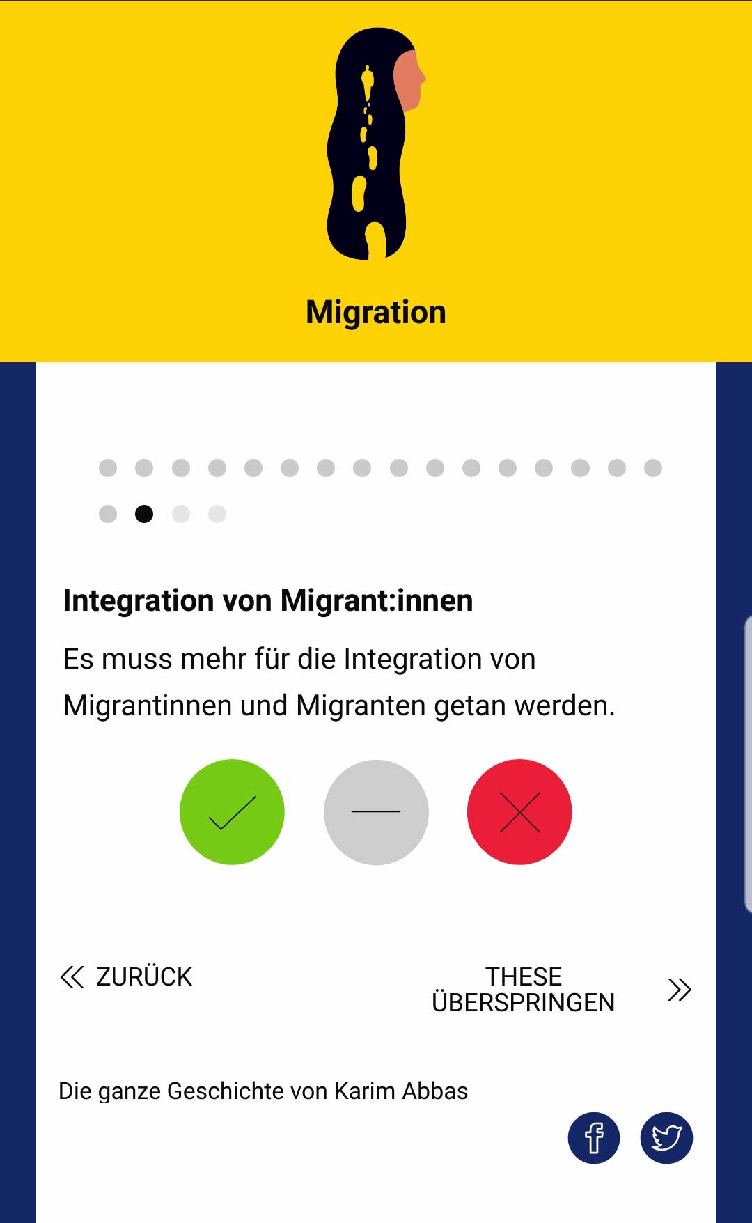 Sozialomat aus dem Bereich Migration